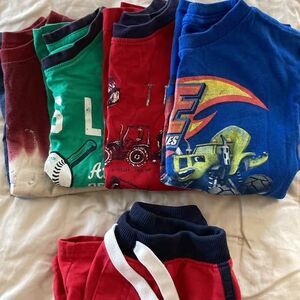 Boys 4T Short Sleeves & Shorts Lot (5pcs)